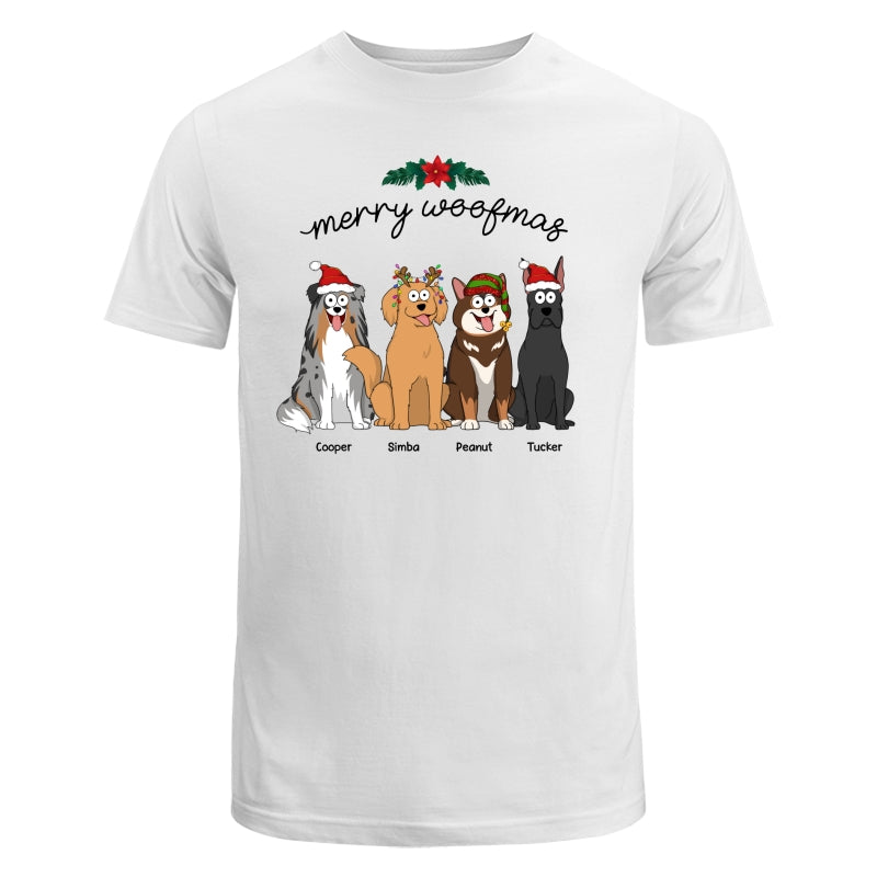 Happy Howlidays Merry Woofmas Cartoon Dogs Gift For Dog Lover Personalized Shirt