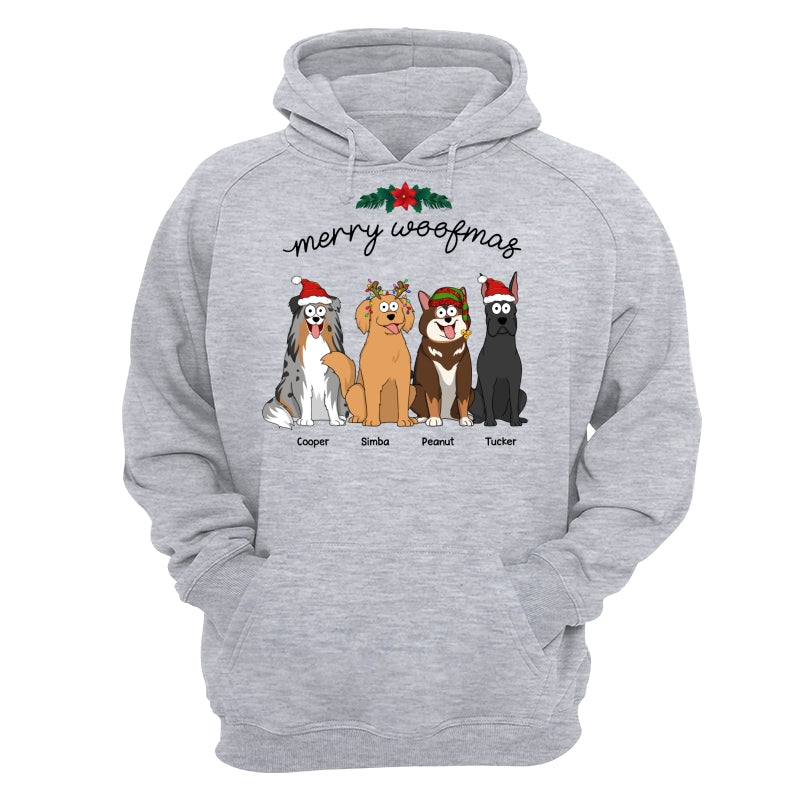 Happy Howlidays Merry Woofmas Cartoon Dogs Gift For Dog Lover Personalized Shirt