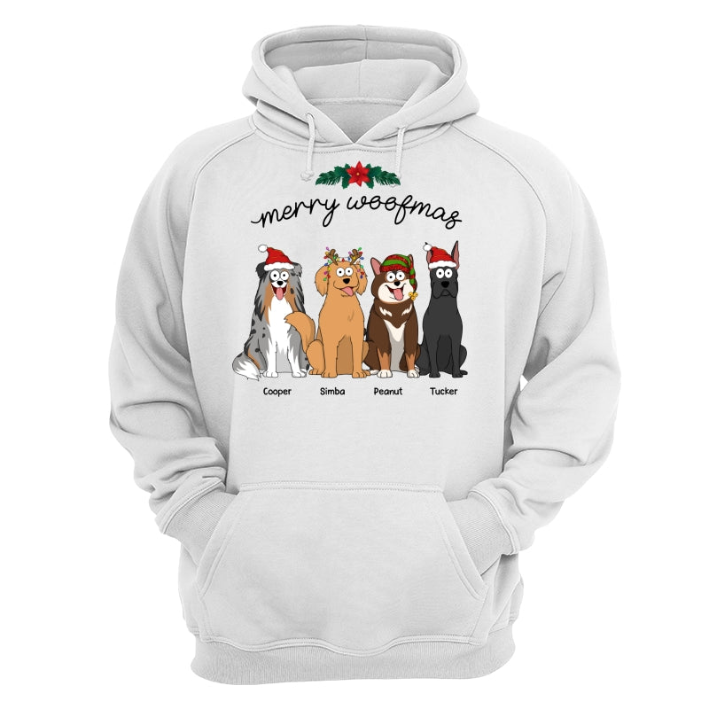 Happy Howlidays Merry Woofmas Cartoon Dogs Gift For Dog Lover Personalized Shirt