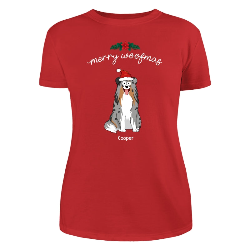 Happy Howlidays Merry Woofmas Cartoon Dogs Gift For Dog Lover Personalized Shirt