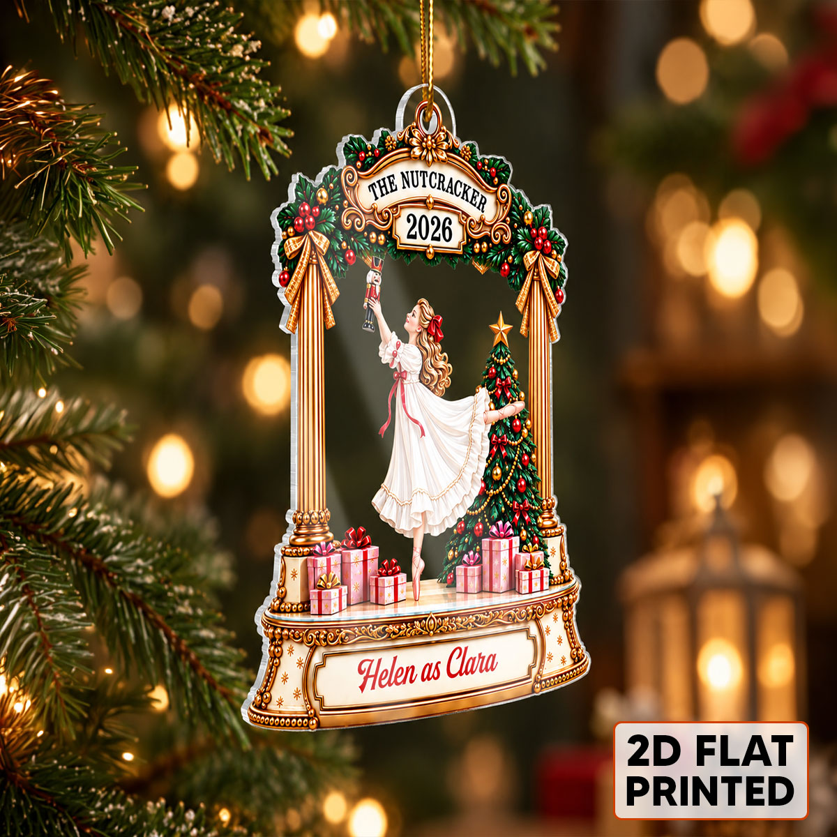 The Nutcracker Design For Girls, Boys - Personalized Acrylic Ornament - Christmas Gift For Kids, Grandkids