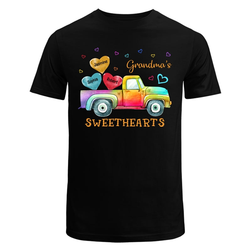 Grandma Mom Sweethearts Colorful Truck Personalized Shirt