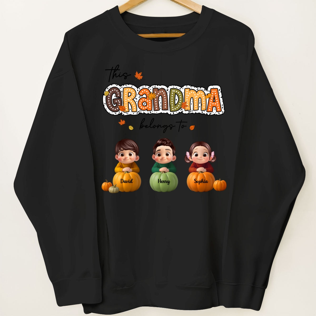 Fall Season Cozy Vibe Grandma Personalized Sweatshirt