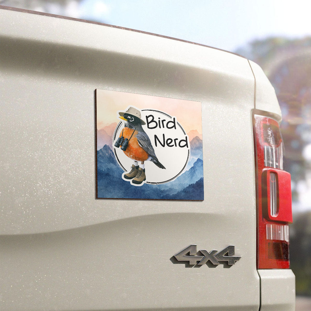 Bird Nerd Funny Bird Watcher Twitcher Gift for Bird Lover Personalized Car Magnet