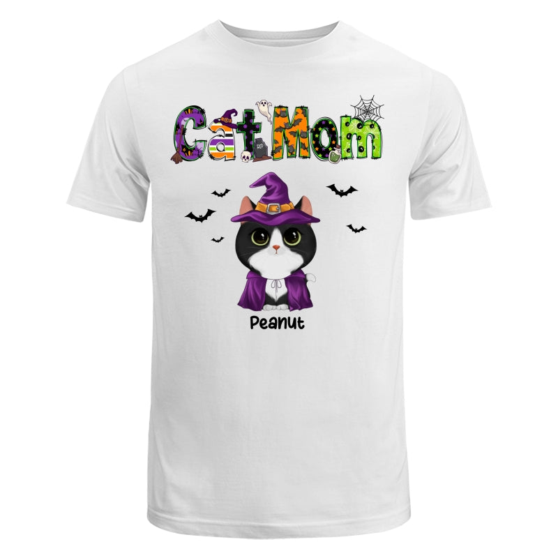 Halloween Watercolor Cute Cats Cat Mom Personalized Shirt