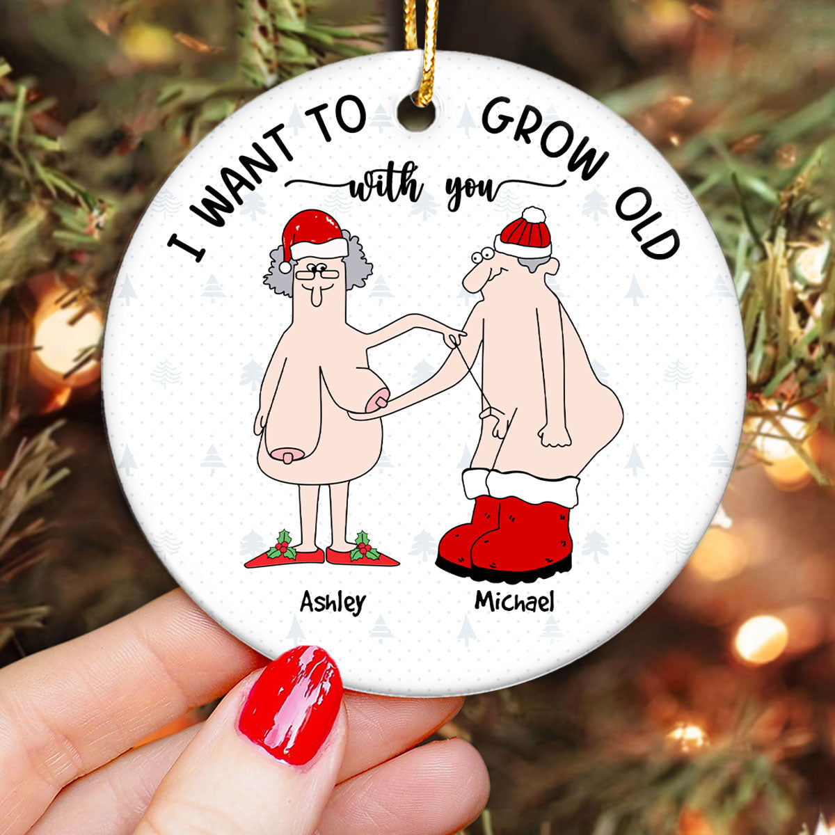 Funny Anniversary Gifts Christmas Ornament Gift for Wife Husband Girlfriend Boyfriend Him Her Personalized Ornament 2024
