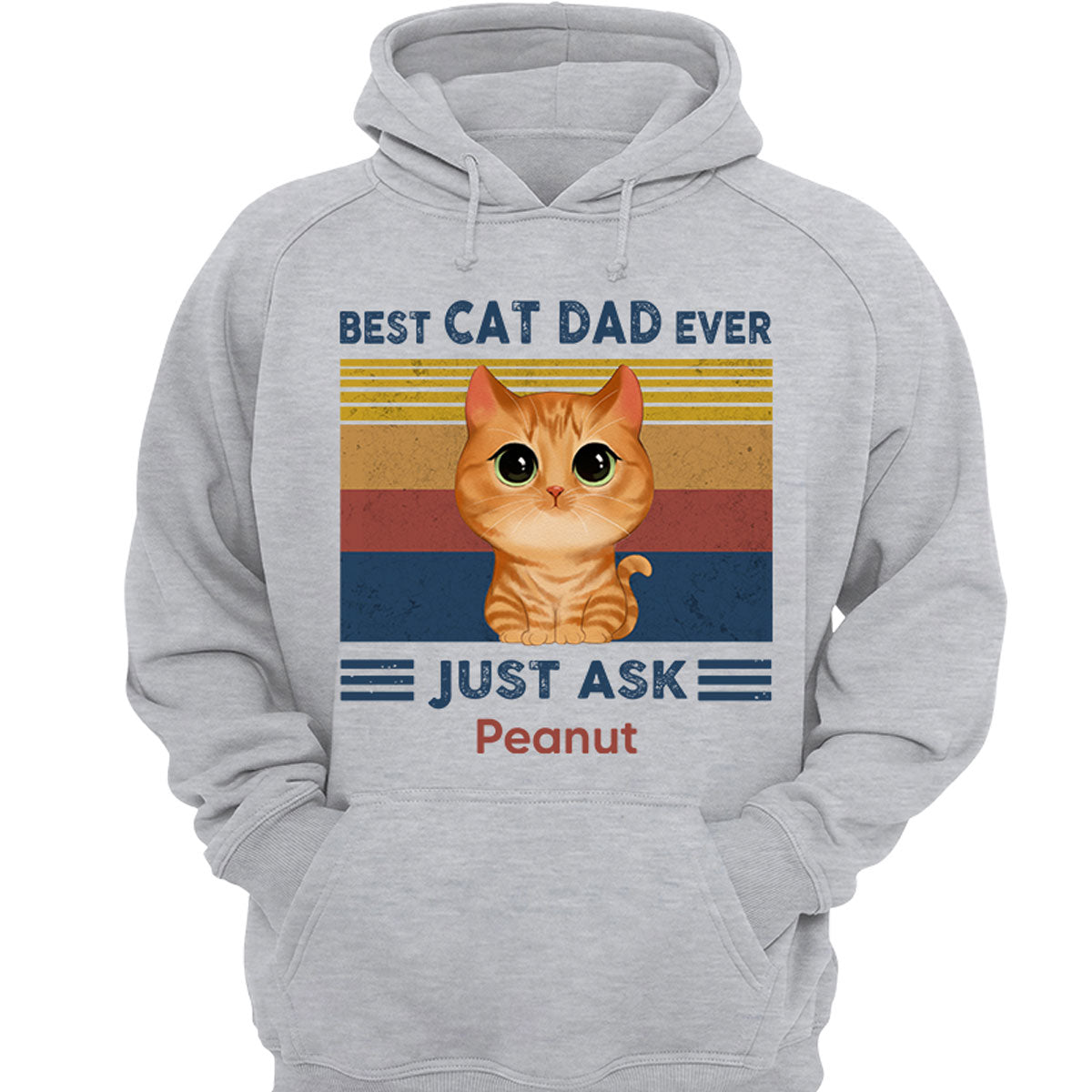 Best Cat Dad Mom Ever Just Ask Watercolor Cute Cats Personalized Shirt
