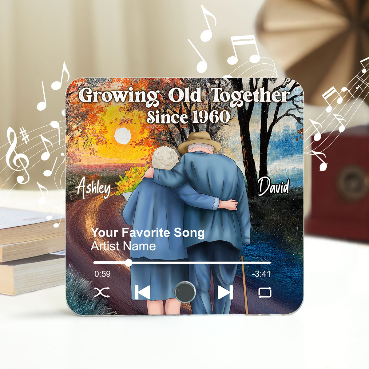 Hide Vlt 2901 Custom Music Fridge Magnet Personalized Gifts For Boyfriend Girlfriend Women Men On Christmas Valentines
