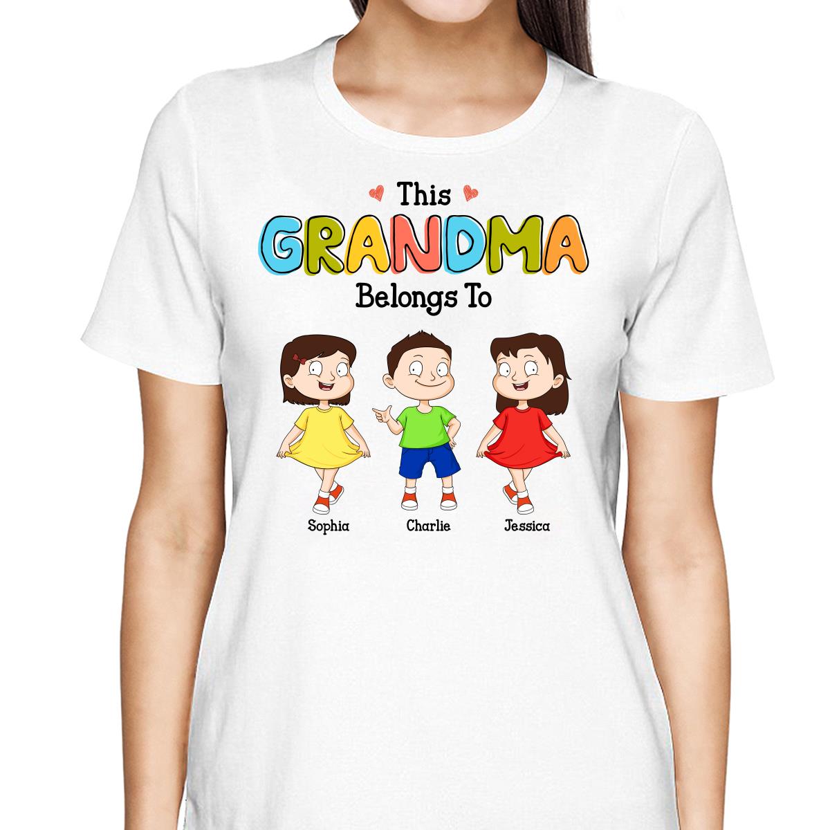 This Grandma Belong To Adorable Kids Personalized Shirt