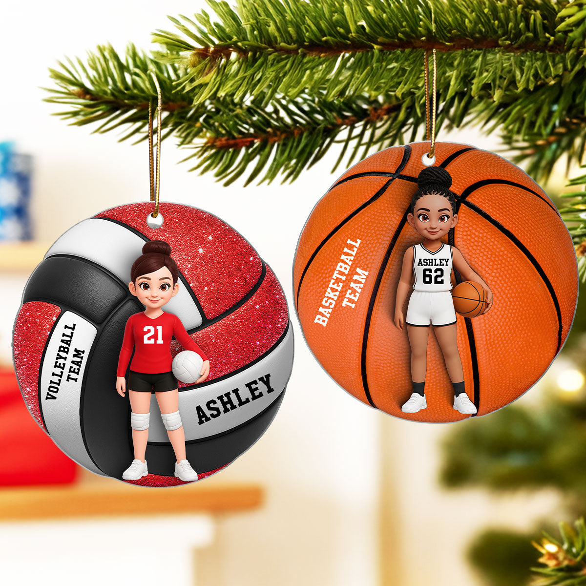 3D Effect Karate Boy Girl - Personalized Acrylic Ornament - Christmas Gift for Daughter or Son