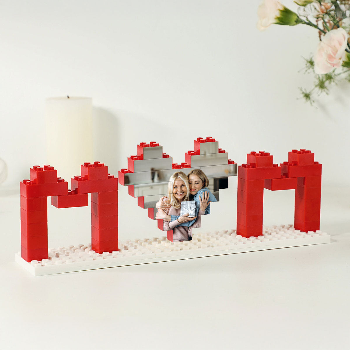 Personalized Building Blocks Puzzle, Custom Photo Puzzle, I Love You Block Puzzle, Birthday, Gifts for Her, Anniversary Gift, Gifts for Momm
