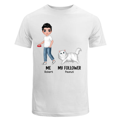 Me & My Followers Walking Cats Gift For Cat Lover Personalized Shirt
