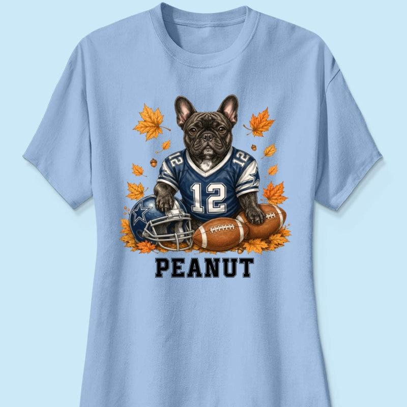 Trending Football Dog Cat Upload Photo - Personalized Shirt - Fall Season Gift For Man, Woman