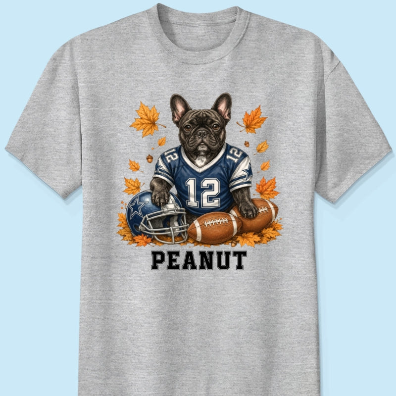 Trending Football Dog Cat Upload Photo - Personalized Shirt - Fall Season Gift For Man, Woman