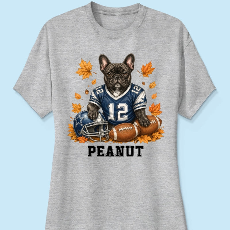 Trending Football Dog Cat Upload Photo - Personalized Shirt - Fall Season Gift For Man, Woman