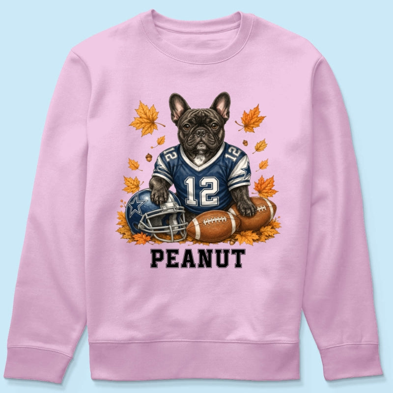 Trending Football Dog Cat Upload Photo - Personalized Shirt - Fall Season Gift For Man, Woman