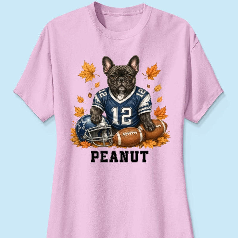 Trending Football Dog Cat Upload Photo - Personalized Shirt - Fall Season Gift For Man, Woman