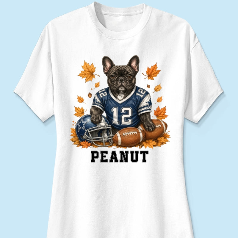 Trending Football Dog Cat Upload Photo - Personalized Shirt - Fall Season Gift For Man, Woman