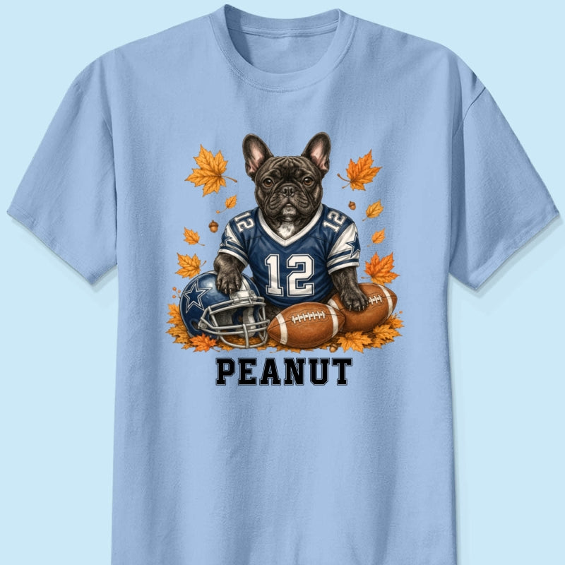 Trending Football Dog Cat Upload Photo - Personalized Shirt - Fall Season Gift For Man, Woman