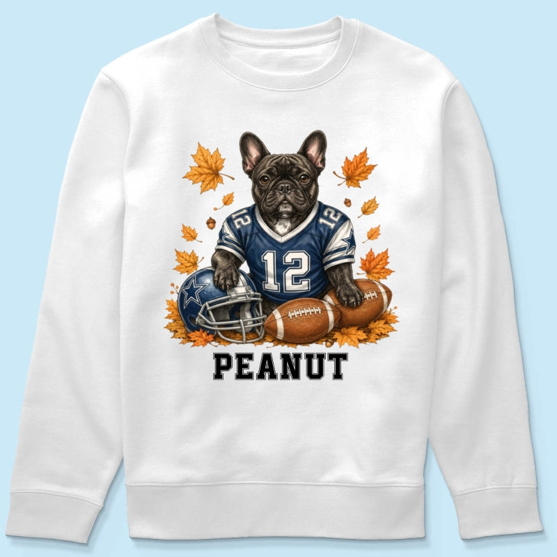 Trending Football Dog Cat Upload Photo - Personalized Shirt - Fall Season Gift For Man, Woman