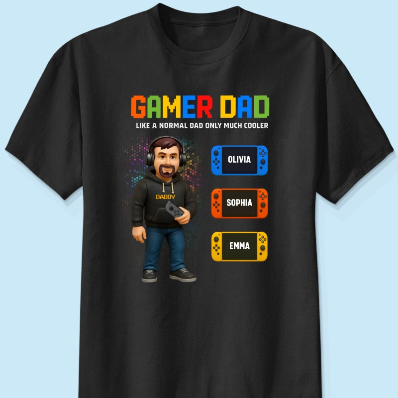 Gamer Dad Cooler Personalized Shirt, Father's Day gift for Gamer Dad, Gift for Husband