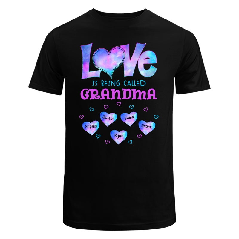 Galaxy Pattern Love Is Being Call Grandma Personalized Shirt