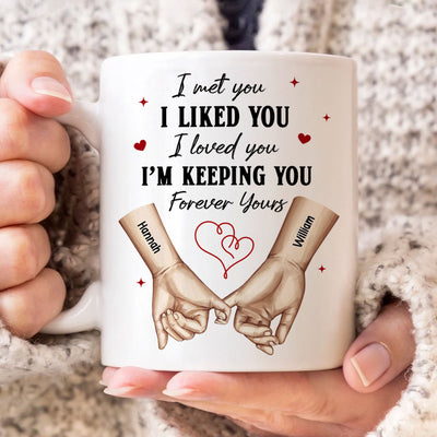 Personalized Couple Pinky Promise Hands,  Gift, Anniversary Gift for Couples