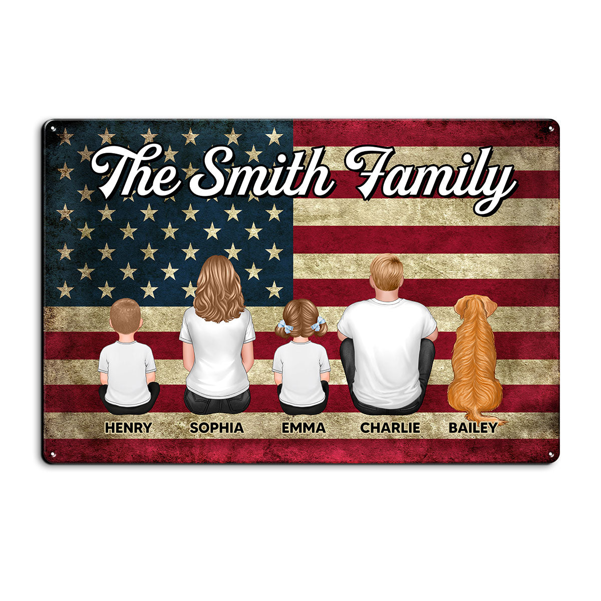 4th Of July Metal Sign