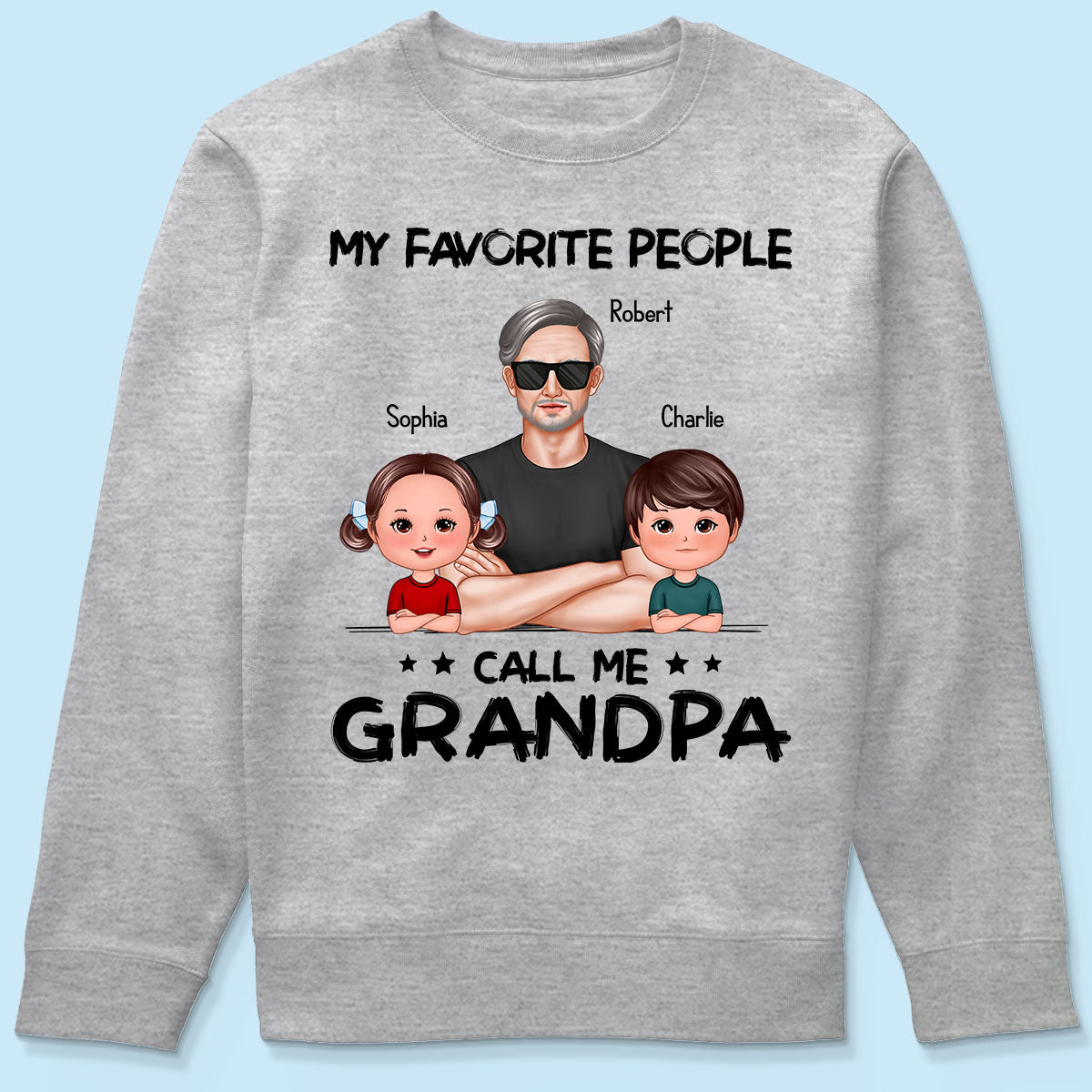 Favorite People Call Me Grandpa Personalized Shirt