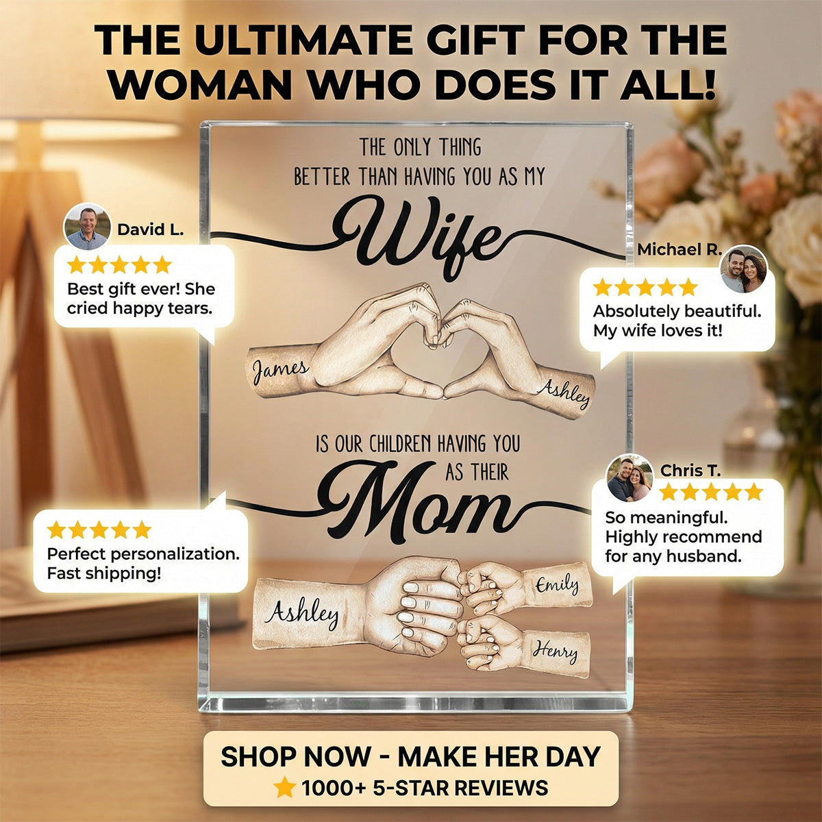 The Only Thing Better Than Having You As My Wife - Personalized Acrylic Block Plaque - Mother's Day Gift For Wife