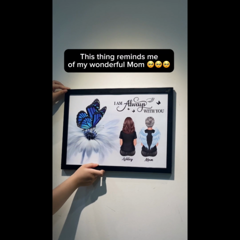 Butterfly I Am Always With You Memorial - Personalized Poster