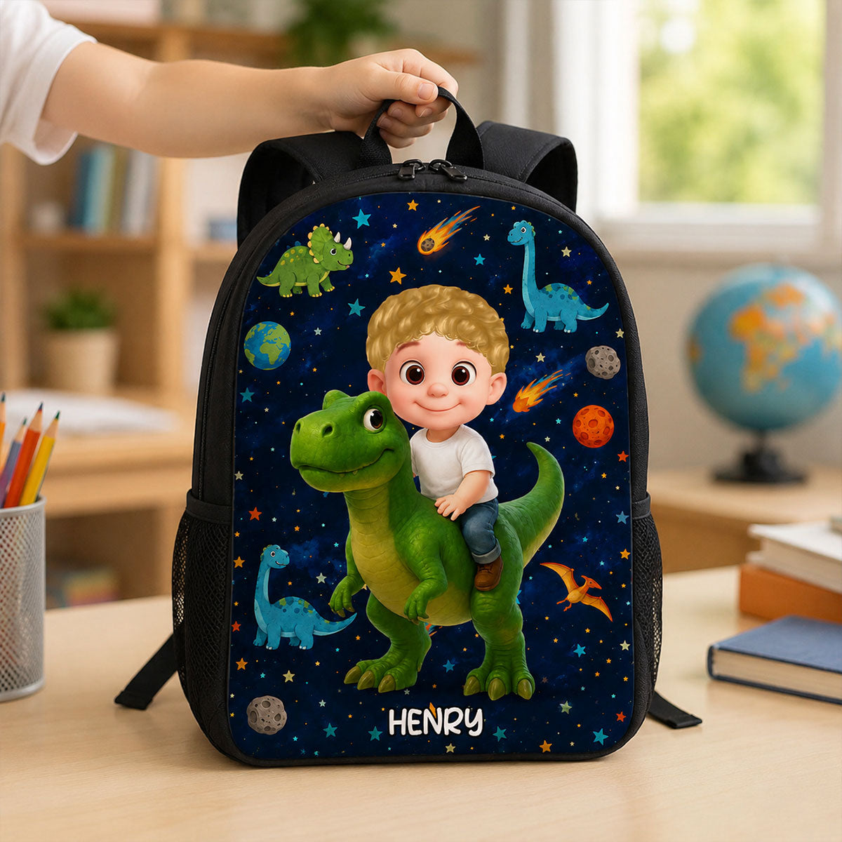 Dinosaur Adventure for Boys Girls - Personalized Backpack - Back to School Backpack for Kids