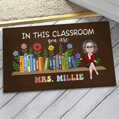 In This Classroom You Are Kind, Creators, Unique Personalized Doormat, Classroom Decor, Teacher Appreciation Gift, Back To School Gift