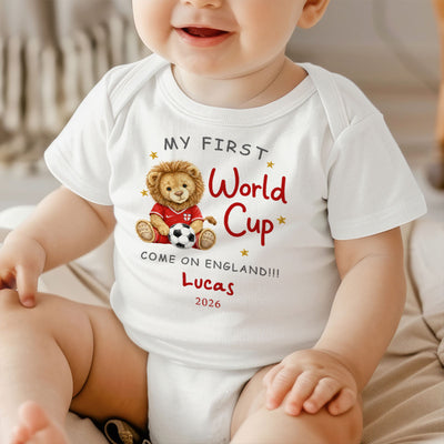 My First World Cup 2026 - Personalized Baby Apparel - 2026 World Cup Keepsake For Baby