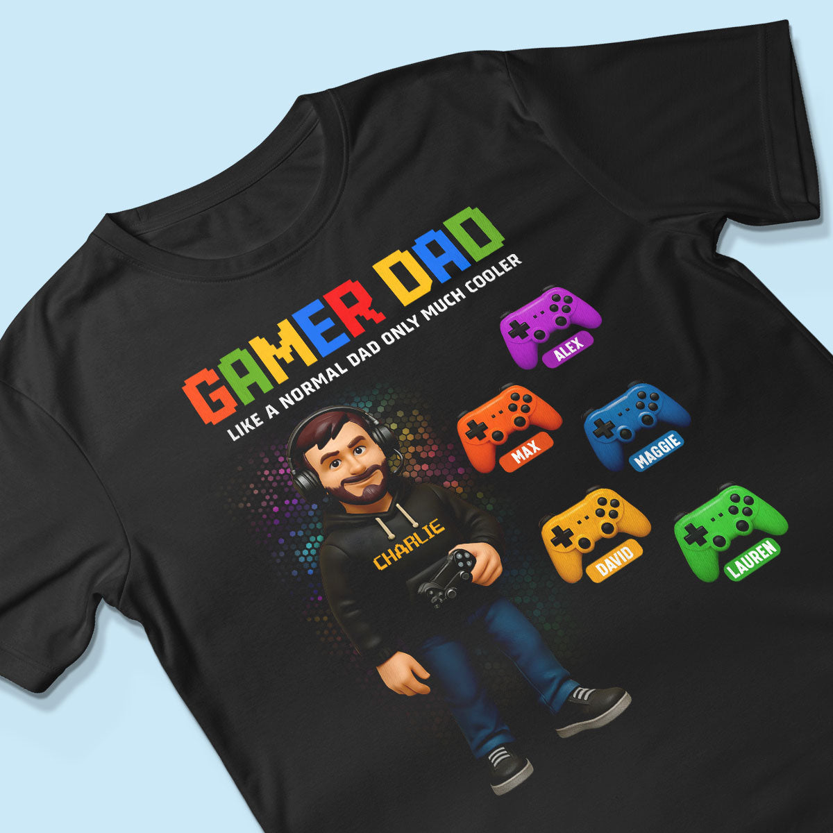 Gamer Dad Cooler Personalized Shirt, Father's Day gift for Gamer Dad, Gift for Husband