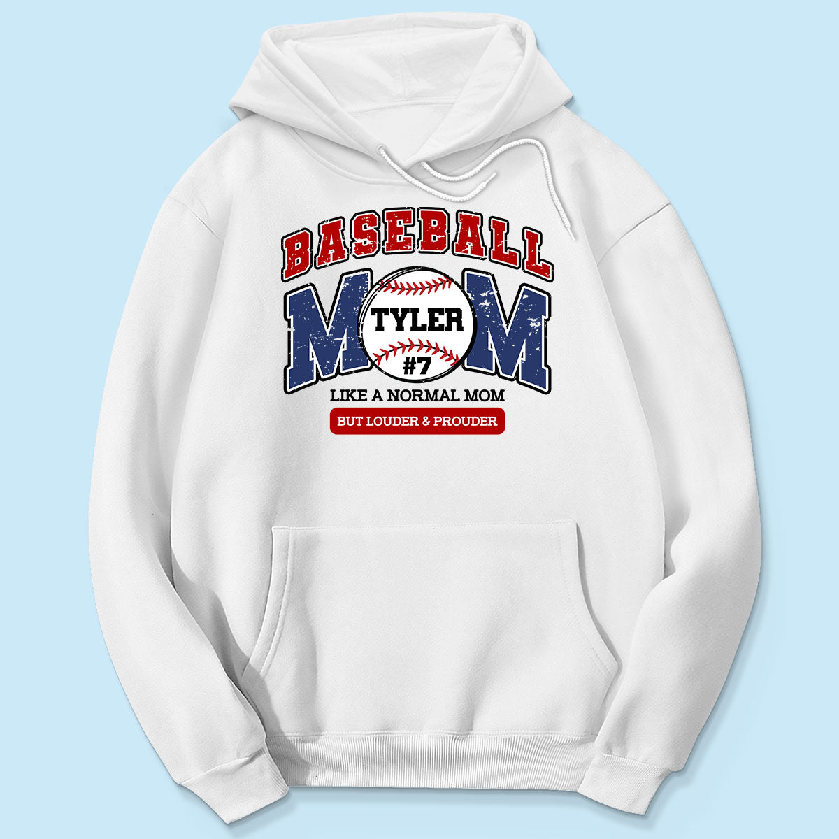 Baseball Mom Loud and Proud Personalized Shirt, Proud Baseball Mom Game Day Shirt, Gift For Baseball Mom