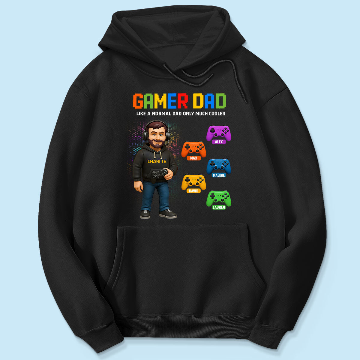Gamer Dad Cooler Personalized Shirt, Father's Day gift for Gamer Dad, Gift for Husband