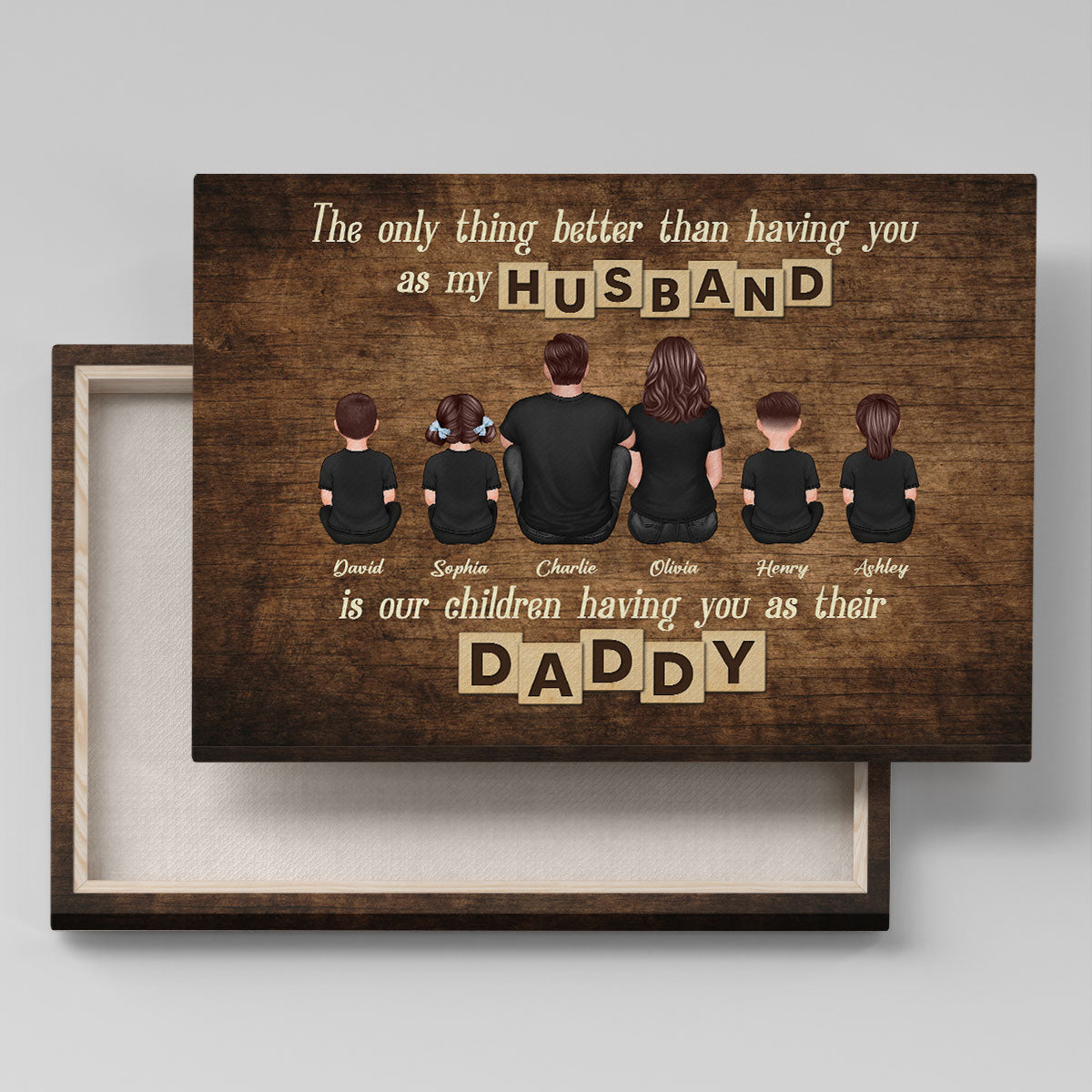 The Only Thing Better Than Being My Husband Personalized Wrapped Canvas, Gift For Dad