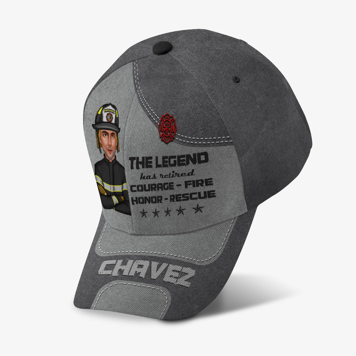 The Legend Has Retired Firefighter Personalized Classic Cap