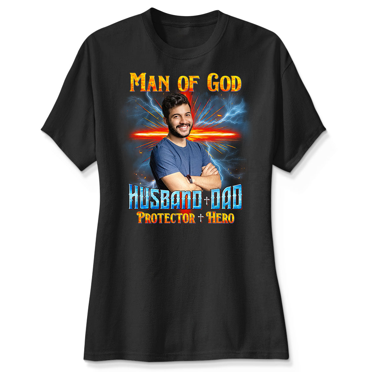 Man of God Christian Husband Dad Personalized Shirt