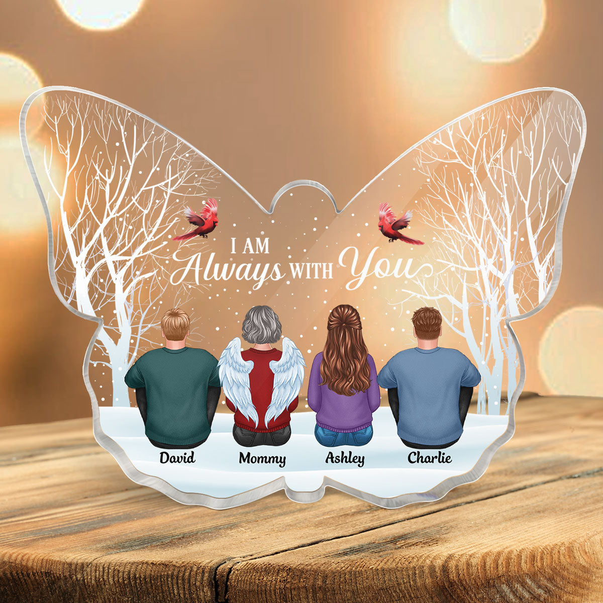 Always With You Memorial - Personalized Acrylic Block Plaque