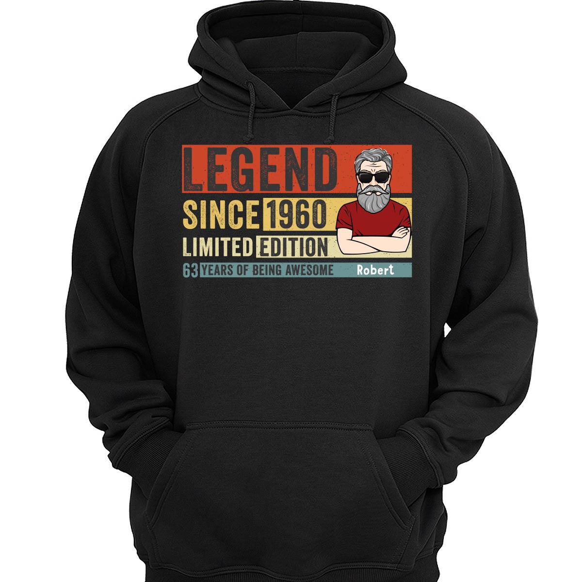 Legend Since Limited Edition Being Awesome Old Man Young Man Retro Style Personalized Shirt