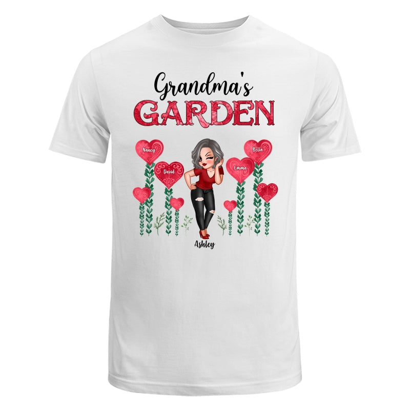 Grandma‘s Heart Garden Pretty Women Personalized Shirt