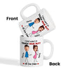 Touch Your Butt All The Time Funny Couple Custom Face Photo Personalized Mug