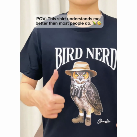 Bird Nerd Funny Bird Watcher Shirt, Twitcher Shirt, Gift for Bird Lover Personalized Dark Color Shirt