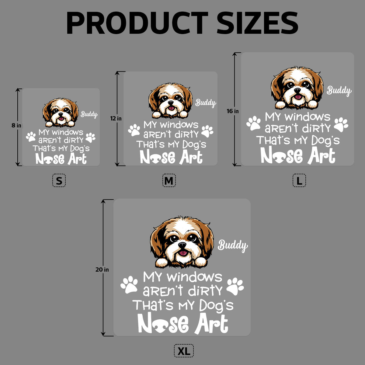 My Windows Aren‘t Dirty That’s My Dog‘s Nose Art Personalized Decal