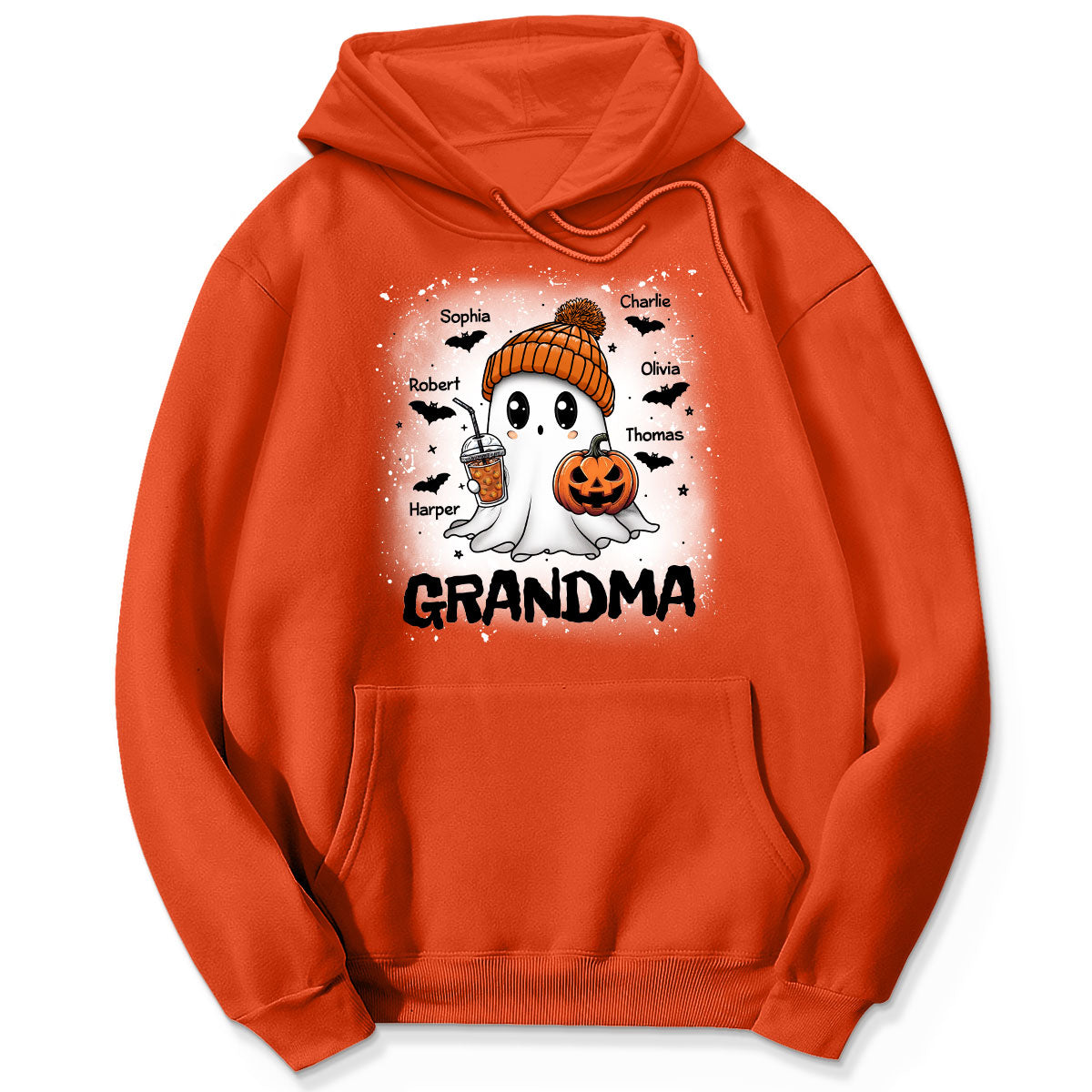 Boo Grandma Fall Season Halloween Custom Grandkids Names Personalized Shirt
