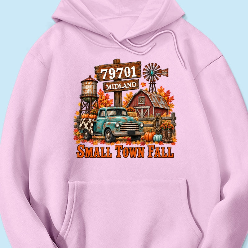 Small Town Fall Western Zip Code - Personalized Shirt
