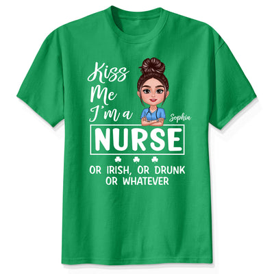 Kiss Me Occupation Title St. Patrick's Day Personalized Shirt