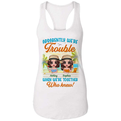 Doll Besties Trouble Together Summer Personalized Tank Top Shirt